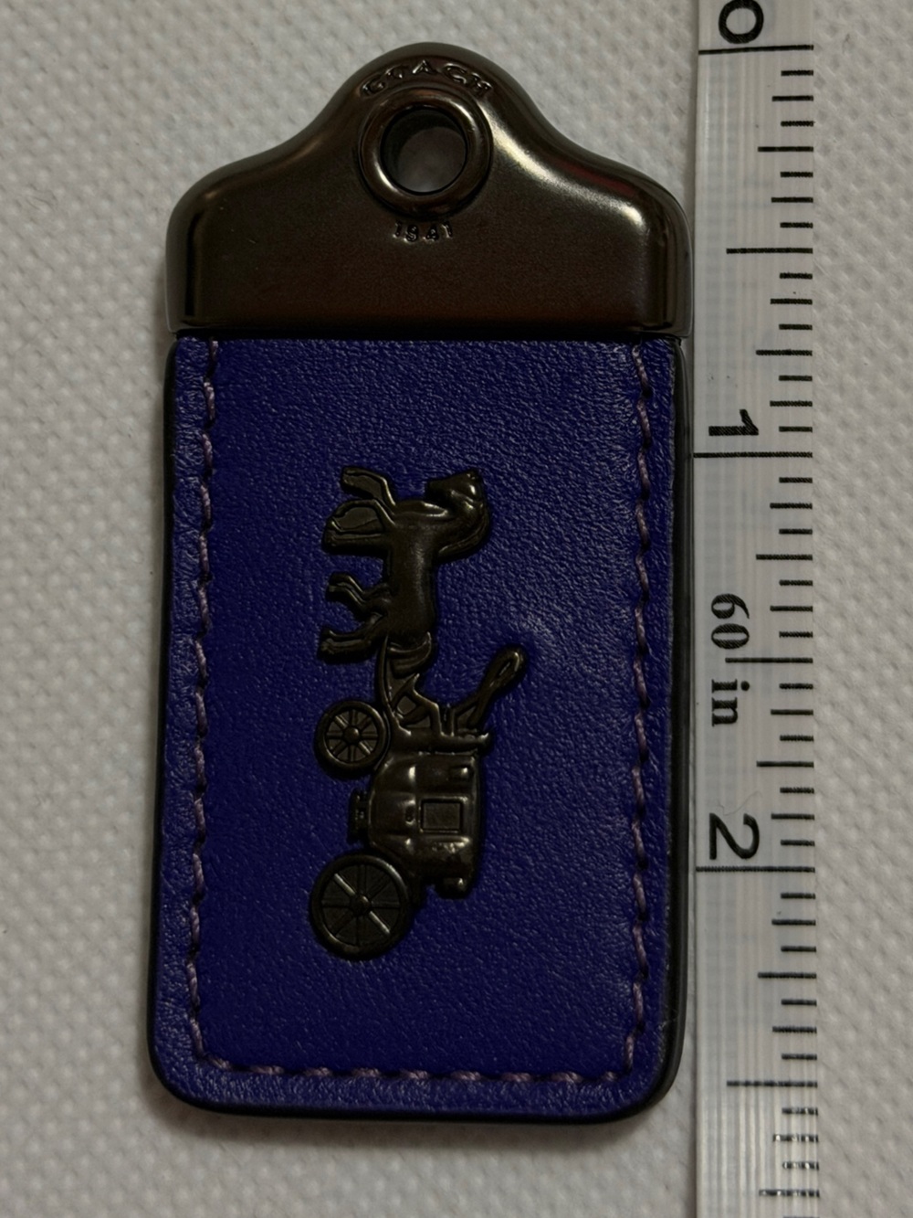 Coach 1941 Horse Carriage Hang Tag Bag Charm.